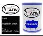 Preview: Saab, Obsidian Black, 41U / WA8555 / GBA: 500ml Lackdose, von ATW Autoteile West.